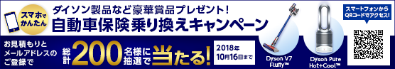 ã¹ããã§ãããã ãã¤ã½ã³è£½åãªã©ãã¬ã¼ã³ãï¼ èªåè»ä¿éºä¹ãæãã­ã£ã³ãã¼ã³ ä¹ãæãã®ãè¦ç©ããã¨ã¡ã¼ã«ã¢ãã¬ã¹ã®ãç»é²ã§ç·è¨200åæ§ã«æ½é¸ã§å½ããï¼2018å¹´10æ16æ¥ã¾ã§ï¼